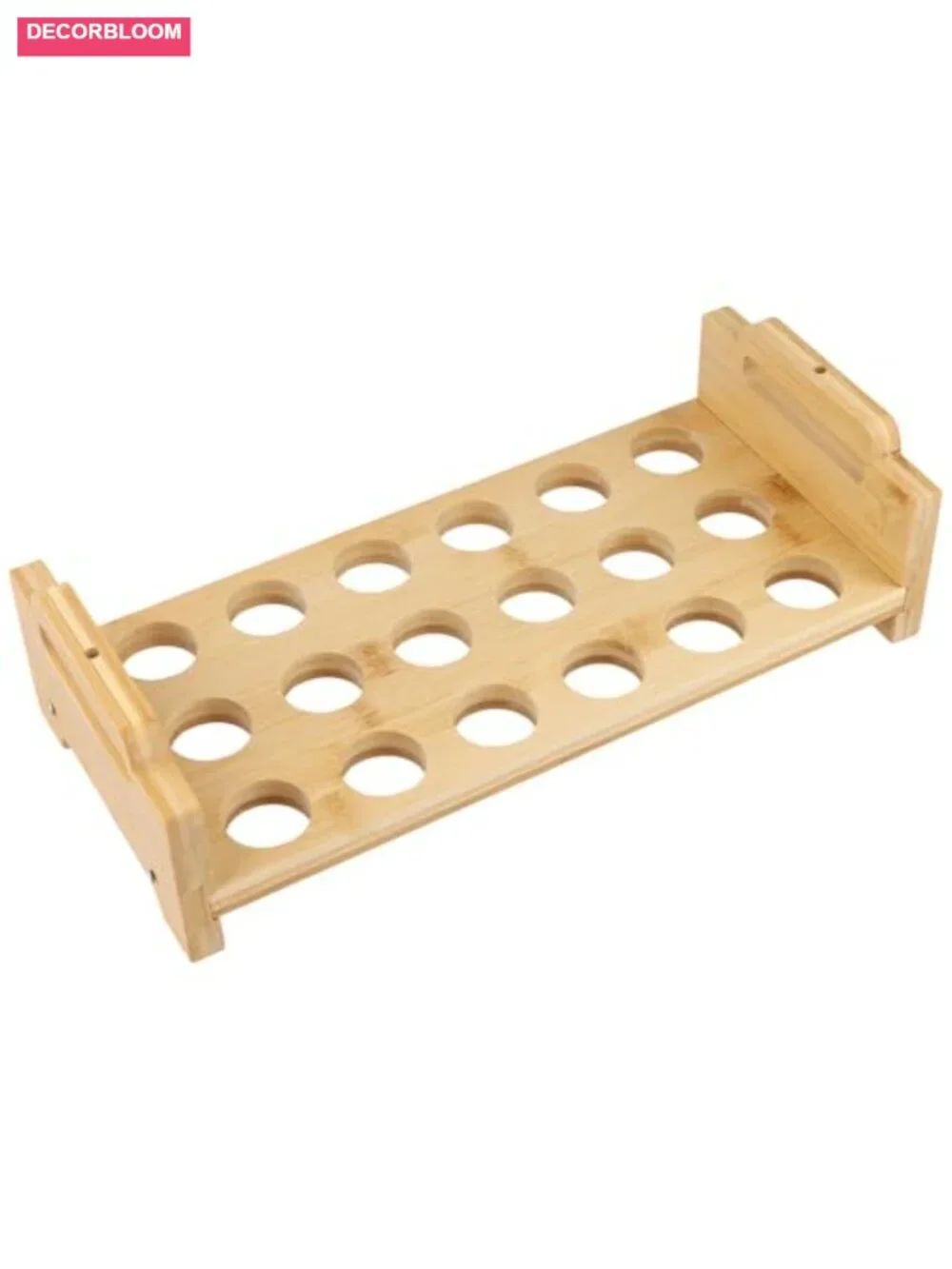 2 Pack Stackable Bamboo Egg Holder for 36 Eggs Farmhouse Kitchen Countertop